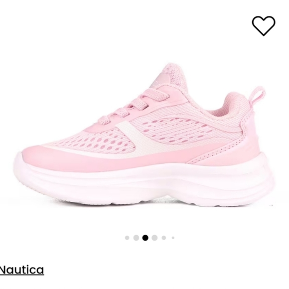 Girls' Nautica Pink White Toddler Galey 2R Running Shoes Size 6 Summer School - Picture 8 of 11